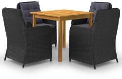vidaXL 5 részes fekete 3067729