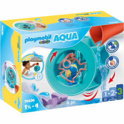 Playmobil 1.2.3 Roata De Apa Cu Pui Rechin (PM70636)