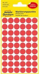 AVERY 3141 12mm 270db-os piros jelölőpont (AVERY_3141) (AVERY_3141)