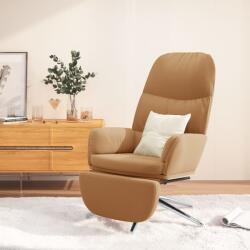 vidaXL Scaun relaxare suport pentru picioare negru piele întoarsă eco (3097382)