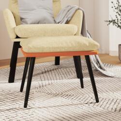 vidaXL Taburet crem/portocaliu, 45x29, 5x39 cm, textil/piele ecologică (341528) Canapea