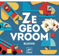 DJECO Ze GeoVroom Djeco, joc de construit cu piese geometrice (DJ06436)