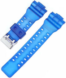 Ricardo Curea pentru Casio G-Shock, din plastic, albastră, cataramă argintie (pentru modelele GA-100, GA-110, GD-120, GLS-100)