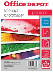 Office Depot Premium A6 240g fényes 50db fotópapír - digitalko