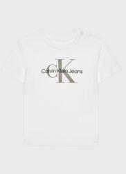 Calvin Klein Tricou Monogram IN0IN00001 Alb Regular Fit