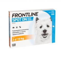 Frontline Antiparazitar caini Frontline Spot On S (2-10 kg), 3 pipete