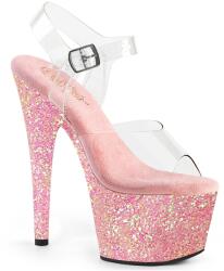 Pleaser Adore glitteres pink platform szandál. 36-os - diamondsexshop