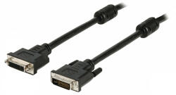 Nedis DVI hosszabbító kábel | DVI-I 24+5 Dugó / Aljzat | 2 m (CCGP32055BK20) (CCGP32055BK20)