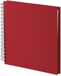 Rössler Soho fotóalbum/scrapbook (23x23 cm, 30 lap, spirálos, fehér lapok) piros (1329452366)