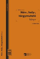 PÁTRIA Név, hely, tárgymutató 100 lapos könyv A/4 álló C. 5230-167/A