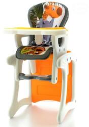 Eurobaby Scaun tip măsuță pentru hrănirea copiilor Euro Baby 2 în 1 - Girafă portocaliu, K19