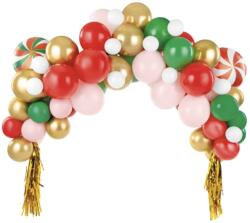 PartyDeco Ghirlandă cu baloane - Crăciun 170 x 155 cm