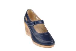 Rovi Design Oferta marimea 35- Pantofi dama cu platforma din piele naturala, foarte comozi - LP9154BLM