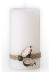 Bulgarian Rose Illatgyertya „Kókusz, 50 x 95 mm - Bulgarian Rose Candle Perfume Coconut