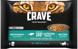Crave 48x85g Crave tasakos nedves macskatáp multipack- Tonhal szószban