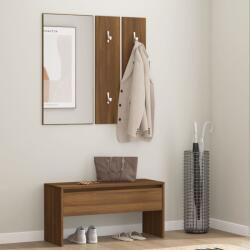 vidaXL Set de mobilier pentru hol, stejar maro, lemn prelucrat (820480)