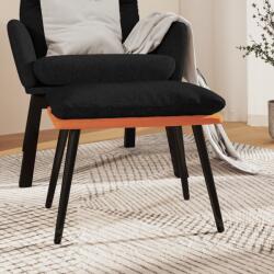 vidaXL Taburet negru/portocaliu, 45x29, 5x39 cm textil/piele ecologică (341532) Canapea