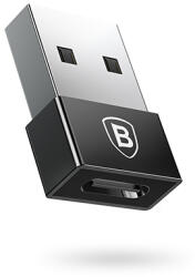 Baseus Microfiber vezeték nélküli QI töltés vevőegység Micro USB csatlakozóval qi adapter, fekete
