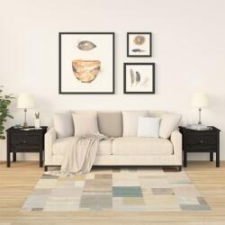 vidaXL Mese laterale, 2 buc. , negru, 50x50x49 cm, lemn masiv de pin (813803)