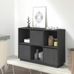 vidaXL Servantă, gri, 110, 5x35x80 cm, lemn masiv de pin (814356) Comoda
