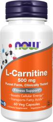 NOW L-Carnitine 500 mg Veg 60 Capsules