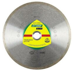 Klingspor Disc de taiere diamantat KLINGSPOR DT 300 F Extra, pentru gresie, faianta, 180mmx1, 6mm (531713) - 24mag Disc de taiere