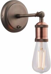 Endon Lighting 76338 | Hal Endon falikar lámpa kapcsoló 1x E27 antik vörösréz, antik ónszínű (76338)