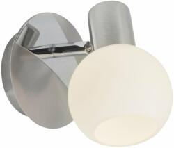 Brilliant 15610/13 | Tiara Brilliant spot lámpa elforgatható alkatrészek 1x E14 szatén nikkel, króm, fehér (15610/13)