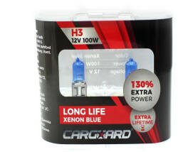 Carguard Set de 2 becuri Halogen H3, 100W +130% Intensitate - LONG LIFE - CARGUARD Best CarHome