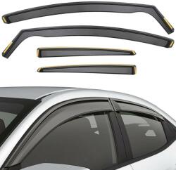 Heko Set Paravanturi Auto Peugeot 301 2013-Prezent Sedan pentru Geamuri Fata-Spate WindDeflectors