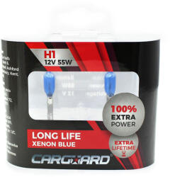 Carguard Set de 2 becuri Halogen H1 +100% Intensitate - LONG LIFE - CARGUARD Best CarHome