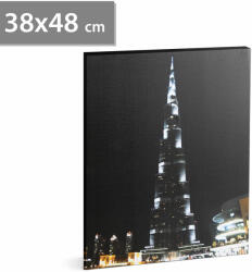 Family Pound Tablou cu Iluminare LED, Burj Kalifa, Baterii 2xAA, 38x48cm