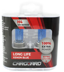 Carguard Set de 2 becuri Halogen H4 + 100% Intensitate - LONG LIFE - CARGUARD Best CarHome