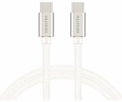 SWISSTEN Cablu Date Swissten USB-C to USB-C Textil 1.2M Argintiu