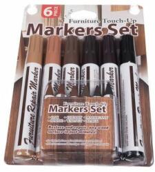 Marker si creion pentru mobila, corectare si reparare zgarieturi, diverse culori, set 12 buc GartenVIP DiyLine