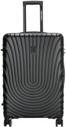 Enrico Benetti Calgary fekete 4 kerekű közepes bőrönd (49017001-70)