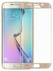 Samsung G925 Galaxy S6 Edge 3D hajlított előlapi üvegfólia arany