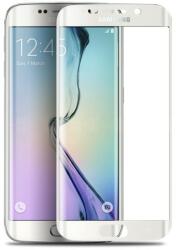 Samsung G925 Galaxy S6 Edge 3D hajlított előlapi üvegfólia fehér