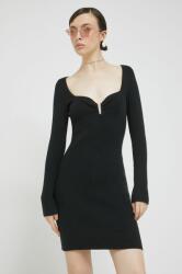 Abercrombie & Fitch ruha fekete, mini, testhezálló - fekete XXS - answear - 20 990 Ft