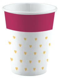 Amscan Love papír pohár 8 db-os 250 ml (DPA990325066)
