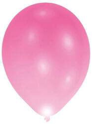 Amscan Világító LED léggömb, lufi 5 db-os 11 inch (27, 5 cm) Pink (DPA9901051)