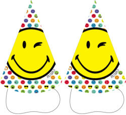 Amscan Emoji Parti kalap, csákó 8 db-os (DPA9906562)