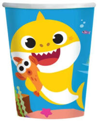 Amscan Baby Shark papír pohár 8 db-os 250 ml (DPA990904166)