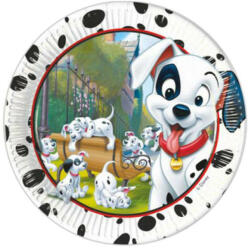 Procos Disney 101 Dalmatians, Kiskutya Papírtányér 8 db-os 23 cm (PNN81330)