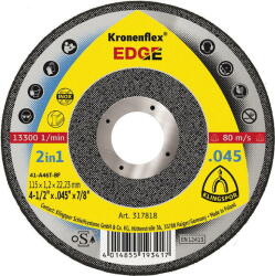 Klingspor Disc de taiere KLINGSPOR EDGE, 115x1, 2mm (532001) - vexio