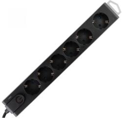 Somogyi Elektronic 6 Plug 3 m Switch (NVT 6K-3/BK)