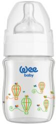 Wee Baby Бебешко шише от топлоустойчиво стъкло Wee Baby Classic Plus, 120 ml, бяло (139) - ozone