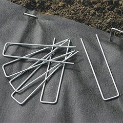 Nortene Talajtakaró rögzítéséhez leszúrható fémkapocs Fixsol - 17 cm x 3.5 cm (10 darab) (140503)