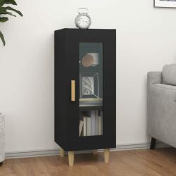 vidaXL Servantă, negru, 34, 5x34x90 cm, lemn compozit (812394) Comoda