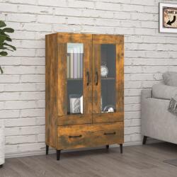 vidaXL Dulap înalt, stejar fumuriu, 70x31x115 cm, lemn prelucrat (817480) Comoda